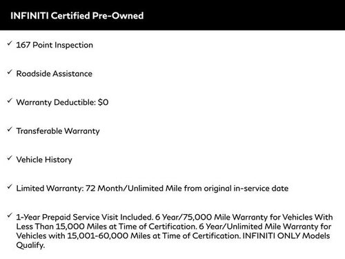 2024 INFINITI QX80 Sensory