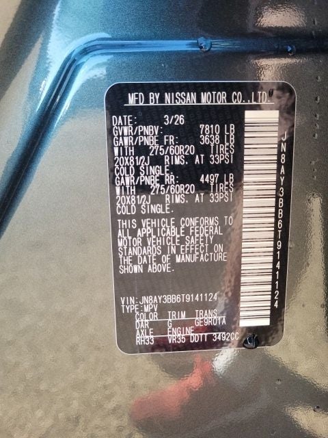 2026 Nissan Armada SL